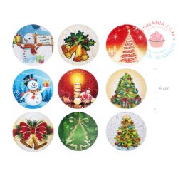 Karácsonyi ostya dekor 4cm 150db RENDELÉSRE