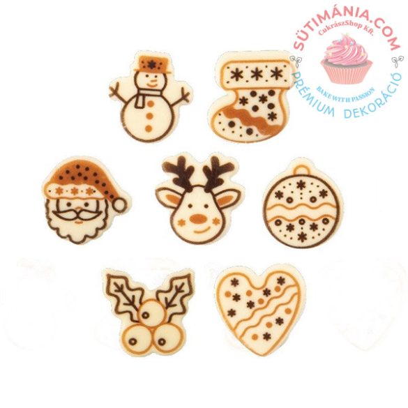 LEMAN FEHÉRCSOKOLÁDÉ KARÁCSONYI VEGYES 4 CM