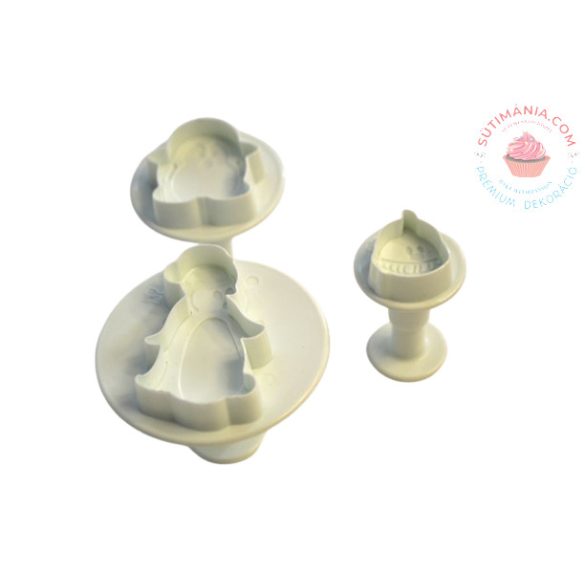 Marcipán Fondant kiszúró Szett 3 r. Pingvinek