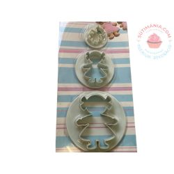 Marcipán fondant mintázó kiszúró szett 3r. kislány