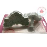 Marcipán Fondant kiszúró Szett 2 r. Virág csipke