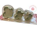 Marcipán Fondant kiszúró Szett 3 r. Virág szett