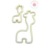 Marcipán Fondant mintázó kiszúró 2 részes Zsiráf