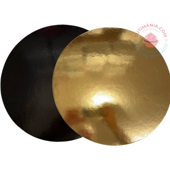 Tortaalátét Black and Gold kollekció kerek 32cm Tortaalátét Black and Gold kollekció kerek 32cm