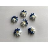 Cukor virág mimóza kék-fehér