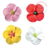 Vegyes cukor virágok 100db (RENDELÉSRE)