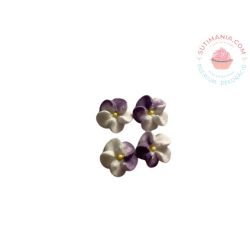 Fehér-Lila csavart virág