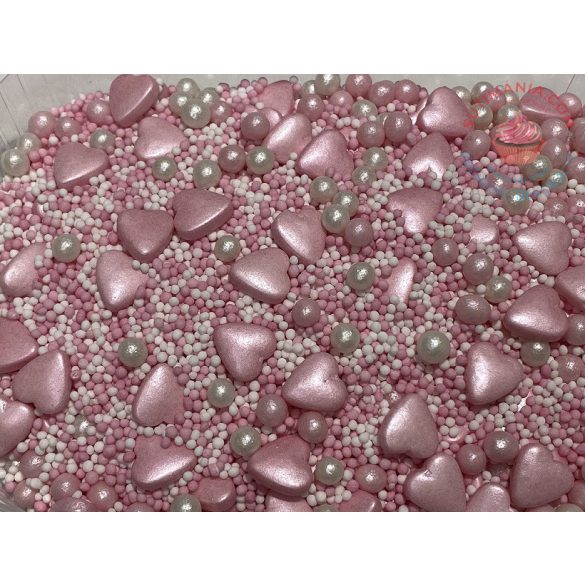 Cukorszóró Love pink-fehér 150gr