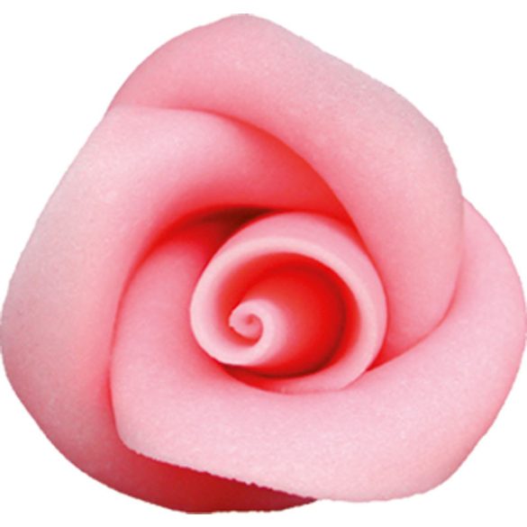 Marcipán mini rózsaszín rózsa