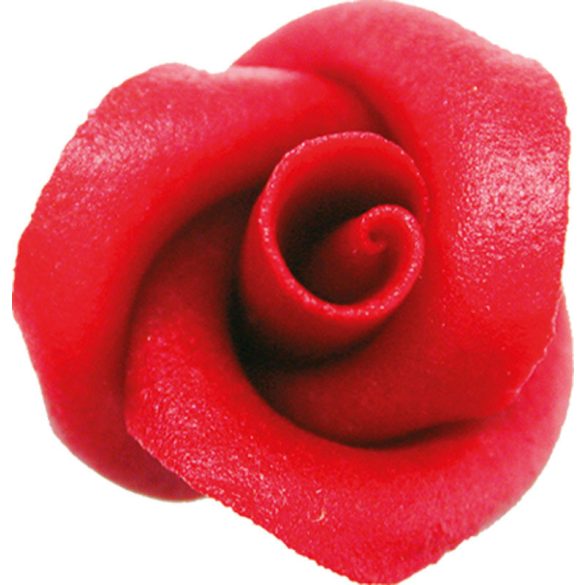 Marcipán rózsa közepes piros