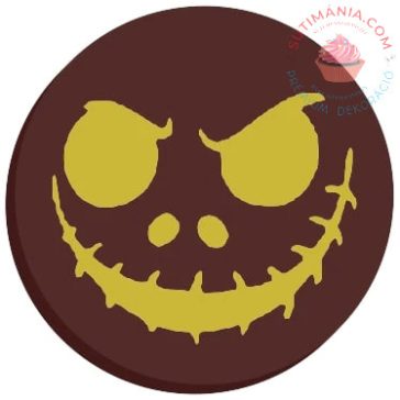 Étcsokoládé tábla Halloweeni rém pofa