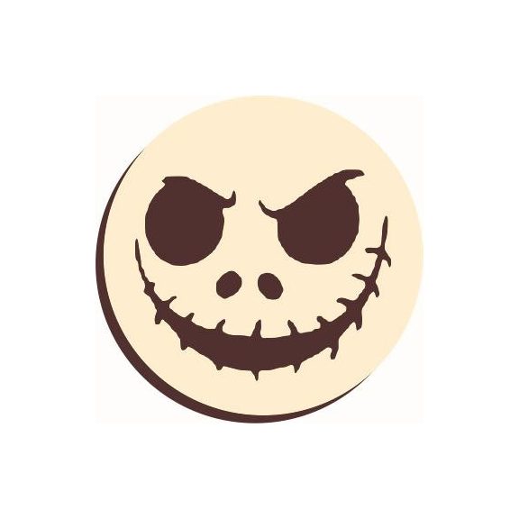 Fehér csokoládé tábla Halloweeni rém pofa Fehér csokoládé tábla Halloweeni rém pofa