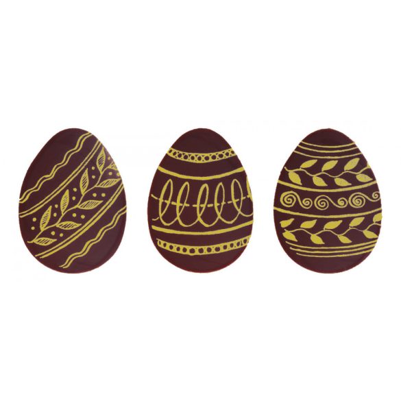 Étcsokoládé húsvéti tojás arany