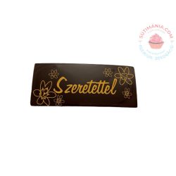 Étcsokoládé tábla Szeretettel